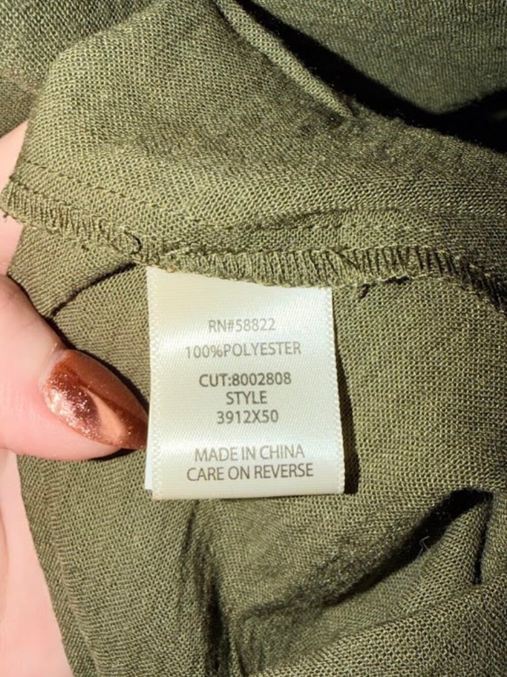NWT Max Studio London Tiered Gauze Shirtdress in olive green Size XL - Picture 6 of 8